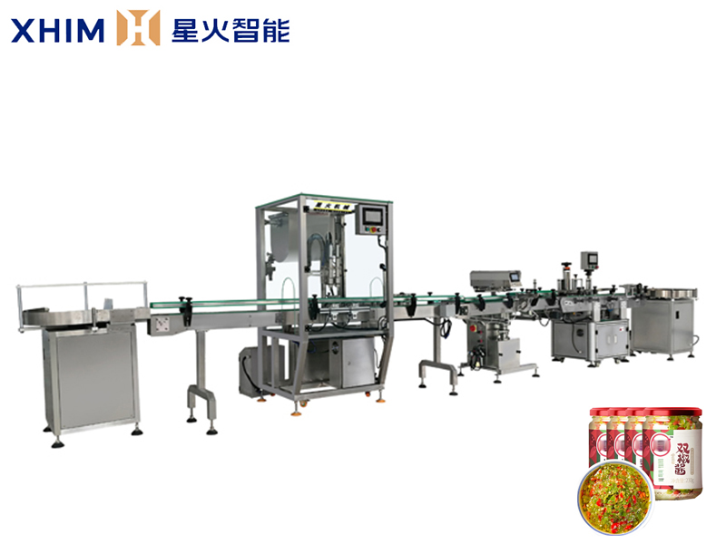 雙頭顆粒醬灌裝生產線-自動化醬料灌裝