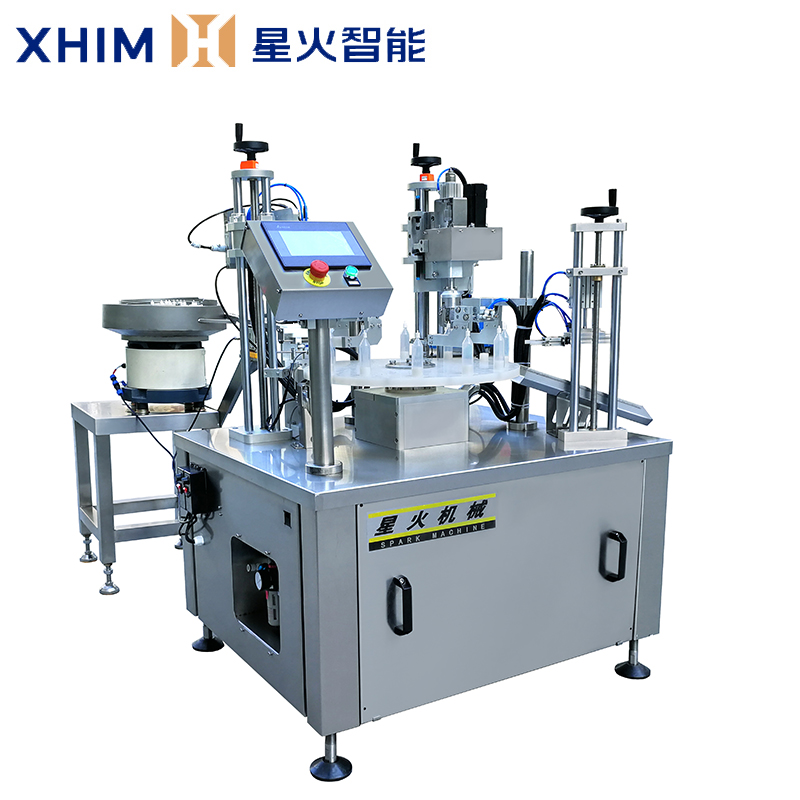 獨立式灌裝旋蓋一體機(jī)-全自動灌裝旋蓋機(jī)