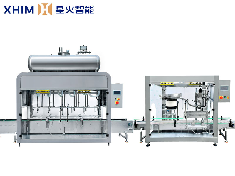 全自動稱重灌裝旋蓋生產線-桶裝活化劑